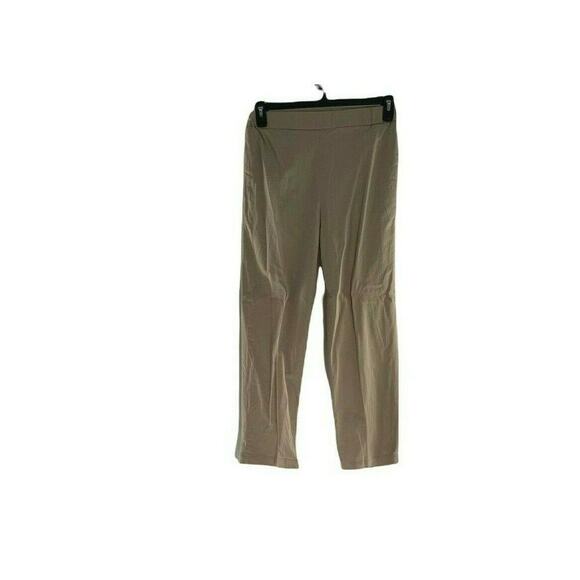 COS Khaki Pants Womens 6 Flat Front Stretch Casual Officewear Minimalist Pull On - Picture 1 of 7